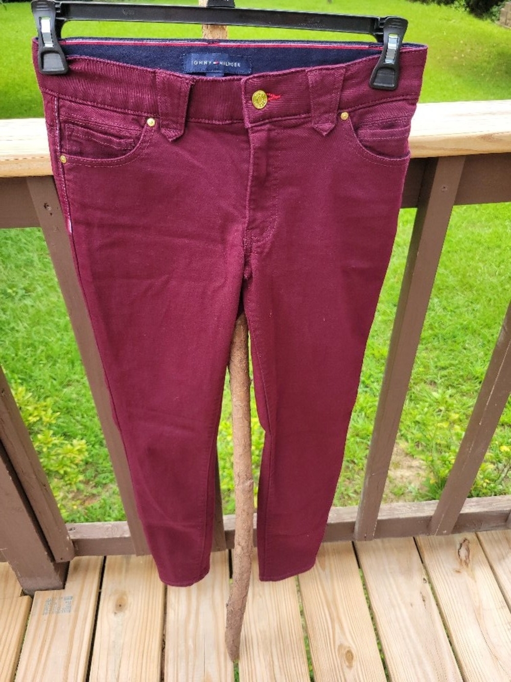 Women's Tommy Hilfiger Maroon Skinny Jeans Sz. 4